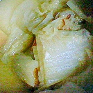 白菜とさつま揚げの味噌汁
